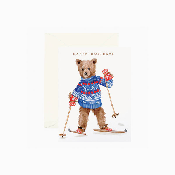 Ski Bear Card